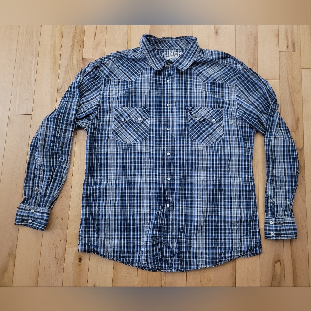 Cinch modern fit men's size XXL snap up shirt